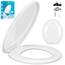 KESSER® WC Sitz mit Absenkautomatik Toilettendeckel Quick-Release-Funktion und Softclose - einfache Montage Klodeckel aus Duroplast Toilettensitz mit Edelstahl Befestigung