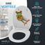 Sanilo WC Sitz mit Absenkautomatik & Schnellverschluss, Toilettendeckel per Knopfdruck abnehmbar, einfache Montage von oben (Froggy)