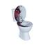 SINOBATH WC-Sitz mit Soft-Close Funktion, Antibakterieller Toiletten-Deckel aus MDF Holzkern, Einfache Montage, Stabil & Langlebig（Herz Muster）