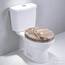 SINOBATH WC-Sitz Schwarz Matt mit Absenkautomatik, Klodeckel O-Form aus stabilem MDF, Toilettendeckel mit Edelstahlscharnieren, Soft-Close & Geräuschlosf