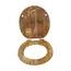 SINOBATH WC-Sitz Toilettensitz mit Absenkautomatik, MDF Holzkern, Softclose Scharnier