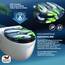 CASARIA® Toilettendeckel mit doppelter Absenkautomatik MDF rostfreie Metall Scharniere WC Sitz 175kg Belastbar Antibakteriell Toilettensitz Laub/Stein