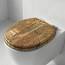 SINOBATH WC-Sitz Toilettensitz mit Absenkautomatik, MDF Holzkern, Softclose Scharnier