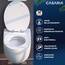 CASARIA® WC Sitz Doppelte Absenkautomatik MDF Holzkern hygienisch Rostfreie Scharniere 175kg Bad Toilettendeckel Toilettensitz Klodeckel Weiß