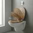 SINOBATH WC-Sitz Toilettensitz mit Absenkautomatik, MDF Holzkern, Softclose Scharnier