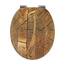 SINOBATH WC-Sitz Toilettensitz mit Absenkautomatik, MDF Holzkern, Softclose Scharnier