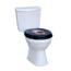 Premium WC-Sitz aus MDF | Mit Geräuscharmer Absenkautomatik & Edler Holzoptik | Universell, Robust & Langlebig (Skull)
