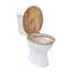 SINOBATH WC-Sitz Toilettensitz mit Absenkautomatik, MDF Holzkern, Softclose Scharnier (Naturholz)