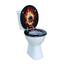 Premium WC-Sitz aus MDF | Mit Geräuscharmer Absenkautomatik & Edler Holzoptik | Universell, Robust & Langlebig (Skull)