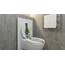 SINOBATH WC-Sitz mit Soft-Close Funktion, Antibakterieller Toiletten-Deckel aus MDF Holzkern, Einfache Montage, Stabil & Langlebig, Steinblumen Muster
