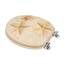 SINOBATH WC-Sitz Toilettensitz mit Absenkautomatik, MDF Holzkern, Softclose Scharnier, Seestern