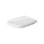 Duravit WC-Sitz D-Code, Toilettendeckel aus Urea-Duroplast, Klodeckel mit Edelstahl Scharnieren, Weiß Hochglanz