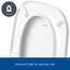 Duravit WC-Sitz D-Code, Toilettendeckel aus Urea-Duroplast, Klodeckel mit Edelstahl Scharnieren, Weiß Hochglanz