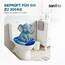 SANFINO® Premium WC Sitz mit Absenkautomatik – hochwertige Toilettendeckel aus Holz, viele bunte Motive, hoher Sitzkomfort, einfache Montage inklusive Montageanleitung – "Dolphin"