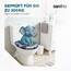SANFINO® Premium WC Sitz mit Absenkautomatik – hochwertige Toilettendeckel aus Holz, viele bunte Motive, hoher Sitzkomfort, einfache Montage inklusive Montageanleitung – "Stones"