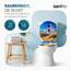 SANFINO® Premium WC Sitz mit Absenkautomatik – hochwertige Toilettendeckel aus Holz, viele bunte Motive, hoher Sitzkomfort, einfache Montage inklusive Montageanleitung – "Lighthouse"