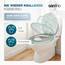 SANFINO® Premium WC Sitz mit Absenkautomatik – hochwertige Toilettendeckel aus Holz, viele bunte Motive, hoher Sitzkomfort, einfache Montage inklusive Montageanleitung – "Marmor"