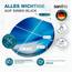 SANFINO® Premium WC Sitz mit Absenkautomatik – hochwertige Toilettendeckel aus Holz, viele bunte Motive, hoher Sitzkomfort, einfache Montage inklusive Montageanleitung – "Wave"
