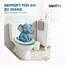 SANFINO® Premium WC Sitz mit Absenkautomatik – hochwertige Toilettendeckel aus Holz, viele bunte Motive, hoher Sitzkomfort, einfache Montage inklusive Montageanleitung – "Marmor"