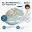 SANFINO® Premium WC Sitz mit Absenkautomatik – hochwertige Toilettendeckel aus Holz, viele bunte Motive, hoher Sitzkomfort, einfache Montage inklusive Montageanleitung – "Caribbean Blue"