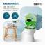 SANFINO® Premium WC Sitz mit Absenkautomatik – hochwertige Toilettendeckel aus Holz, viele bunte Motive, hoher Sitzkomfort, einfache Montage inklusive Montageanleitung – "Blue Butterfly"