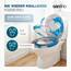SANFINO® Premium WC Sitz mit Absenkautomatik – hochwertige Toilettendeckel aus Holz, viele bunte Motive, hoher Sitzkomfort, einfache Montage inklusive Montageanleitung – "Cloud Heart"