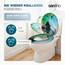 SANFINO® Premium WC Sitz mit Absenkautomatik – hochwertige Toilettendeckel aus Holz, viele bunte Motive, hoher Sitzkomfort, einfache Montage inklusive Montageanleitung – "Asia II"