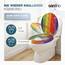 SANFINO® Premium WC Sitz mit Absenkautomatik – hochwertige Toilettendeckel aus Holz, viele bunte Motive, hoher Sitzkomfort, einfache Montage inklusive Montageanleitung – "Colorful"