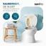 SANFINO® Premium WC Sitz mit Absenkautomatik – hochwertige Toilettendeckel aus Holz, viele bunte Motive, hoher Sitzkomfort, einfache Montage inklusive Montageanleitung – "Balance II"
