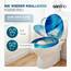 SANFINO® Premium WC Sitz mit Absenkautomatik – hochwertige Toilettendeckel aus Holz, viele bunte Motive, hoher Sitzkomfort, einfache Montage inklusive Montageanleitung – "Wave"