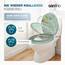 SANFINO® Premium WC Sitz mit Absenkautomatik – hochwertige Toilettendeckel aus Holz, viele bunte Motive, hoher Sitzkomfort, einfache Montage inklusive Montageanleitung – "Beach Star"