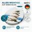 SANFINO® Premium WC Sitz mit Absenkautomatik – hochwertige Toilettendeckel aus Holz, viele bunte Motive, hoher Sitzkomfort, einfache Montage inklusive Montageanleitung – "Cairn II"