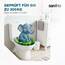 SANFINO® Premium WC Sitz mit Absenkautomatik – hochwertige Toilettendeckel aus Holz, viele bunte Motive, hoher Sitzkomfort, einfache Montage inklusive Montageanleitung – "Blue Butterfly"