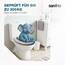 SANFINO® Premium WC Sitz mit Absenkautomatik – hochwertige Toilettendeckel aus Holz, viele bunte Motive, hoher Sitzkomfort, einfache Montage inklusive Montageanleitung – "Cloud Heart"