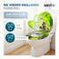 SANFINO® Premium WC Sitz mit Absenkautomatik – hochwertige Toilettendeckel aus Holz, viele bunte Motive, hoher Sitzkomfort, einfache Montage inklusive Montageanleitung – "Garden Eden"