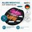 SANFINO® Premium WC Sitz mit Absenkautomatik – hochwertige Toilettendeckel aus Holz, viele bunte Motive, hoher Sitzkomfort, einfache Montage inklusive Montageanleitung – "Enjoy Life"