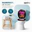 SANFINO® Premium WC Sitz mit Absenkautomatik – hochwertige Toilettendeckel aus Holz, viele bunte Motive, hoher Sitzkomfort, einfache Montage inklusive Montageanleitung – "Enjoy Life"