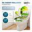 SANFINO® Premium WC Sitz mit Absenkautomatik – hochwertige Toilettendeckel aus Holz, viele bunte Motive, hoher Sitzkomfort, einfache Montage inklusive Montageanleitung – "Garden Eden II"