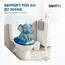 SANFINO® Premium WC Sitz mit Absenkautomatik – hochwertige Toilettendeckel aus Holz, viele bunte Motive, hoher Sitzkomfort, einfache Montage inklusive Montageanleitung – "Wave"