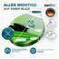 SANFINO® Premium WC Sitz mit Absenkautomatik – hochwertige Toilettendeckel aus Holz, viele bunte Motive, hoher Sitzkomfort, einfache Montage inklusive Montageanleitung – "Blue Butterfly"