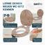 SANFINO® Premium WC Sitz mit Absenkautomatik – hochwertige Toilettendeckel aus Holz, viele bunte Motive, hoher Sitzkomfort, einfache Montage inklusive Montageanleitung – "Light Wood"