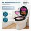 SANFINO® Premium WC Sitz mit Absenkautomatik – hochwertige Toilettendeckel aus Holz, viele bunte Motive, hoher Sitzkomfort, einfache Montage inklusive Montageanleitung – "Enjoy Life"