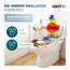 SANFINO® Premium WC Sitz mit Absenkautomatik – hochwertige Toilettendeckel aus Holz, viele bunte Motive, hoher Sitzkomfort, einfache Montage inklusive Montageanleitung – "Rainbow Stone"