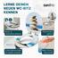 SANFINO® Premium WC Sitz mit Absenkautomatik – hochwertige Toilettendeckel aus Holz, viele bunte Motive, hoher Sitzkomfort, einfache Montage inklusive Montageanleitung – "Cairn II"