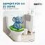 SANFINO® Premium WC Sitz mit Absenkautomatik – hochwertige Toilettendeckel aus Holz, viele bunte Motive, hoher Sitzkomfort, einfache Montage inklusive Montageanleitung – "Fresh Leaves"
