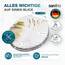 SANFINO® Premium WC Sitz mit Absenkautomatik – hochwertige Toilettendeckel aus Holz, viele bunte Motive, hoher Sitzkomfort, einfache Montage inklusive Montageanleitung – "Balance II"