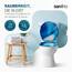 SANFINO® Premium WC Sitz mit Absenkautomatik – hochwertige Toilettendeckel aus Holz, viele bunte Motive, hoher Sitzkomfort, einfache Montage inklusive Montageanleitung – "Wave"