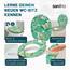 SANFINO® Premium WC Sitz mit Absenkautomatik – hochwertige Toilettendeckel aus Holz, viele bunte Motive, hoher Sitzkomfort, einfache Montage inklusive Montageanleitung – "Tropical Leaves"