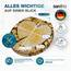 SANFINO® Premium WC Sitz mit Absenkautomatik – hochwertige Toilettendeckel aus Holz, viele bunte Motive, hoher Sitzkomfort, einfache Montage inklusive Montageanleitung – "Wood Heart"