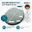 SANFINO® Premium WC Sitz mit Absenkautomatik – hochwertige Toilettendeckel aus Holz, viele bunte Motive, hoher Sitzkomfort, einfache Montage inklusive Montageanleitung – "Grey Splash II"